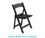 White chair folding