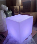 led cube table
