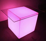led cube table