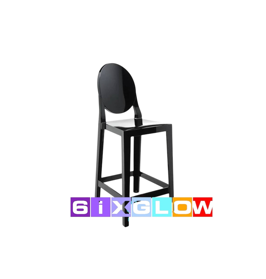 BLACK CLEAR BAR STOOL