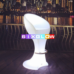 LED 16 color glowing High chair / Bar Stool