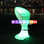 LED 16 color glowing High chair / Bar Stool