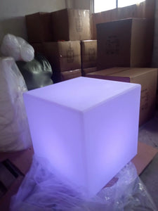 led cube table