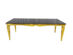 8 FEET GOLD TABLE TOP BLACK